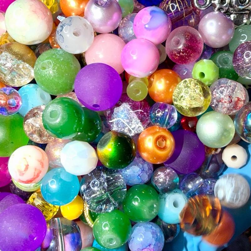 Curator’s Grab Bag | Maker’s Workshop | Assorted Glass Bead Mix for Jewelry and DIY 8 oz.