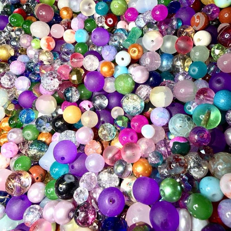 Curator’s Grab Bag | Maker’s Workshop | Assorted Glass Bead Mix for Jewelry and DIY 8 oz.
